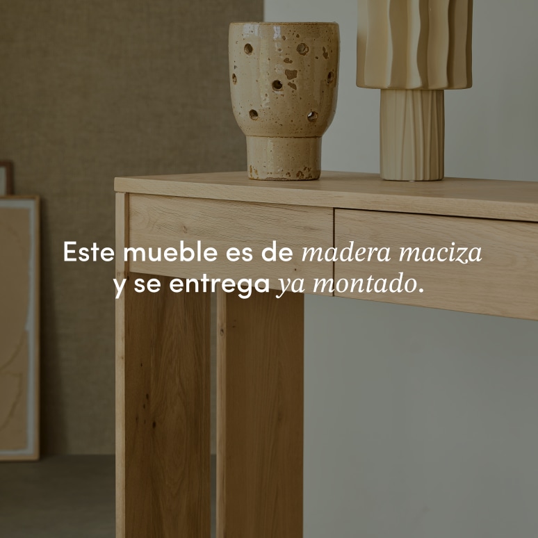 Eden - Consola de roble macizo