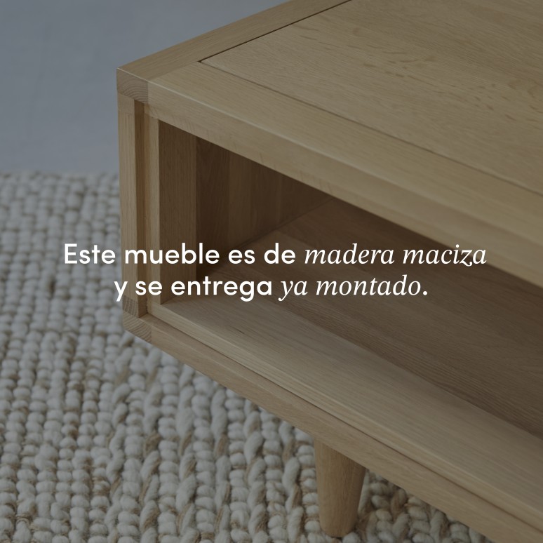 Jonàk - Mesa de centro de roble macizo