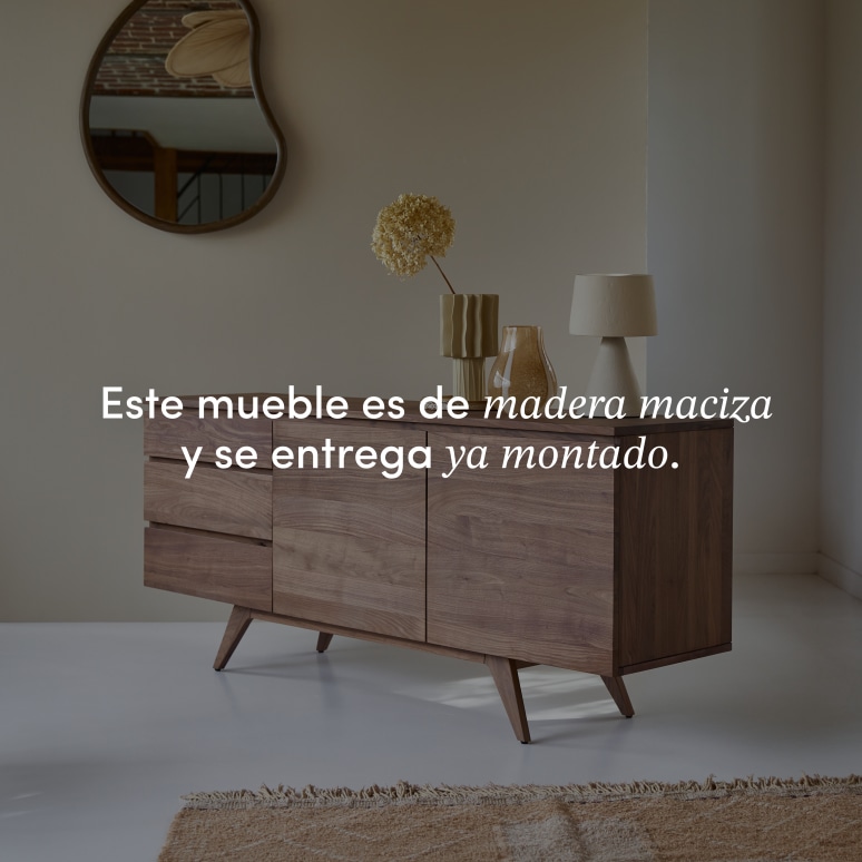 Esmée - Aparador de nogal macizo de 180 cm