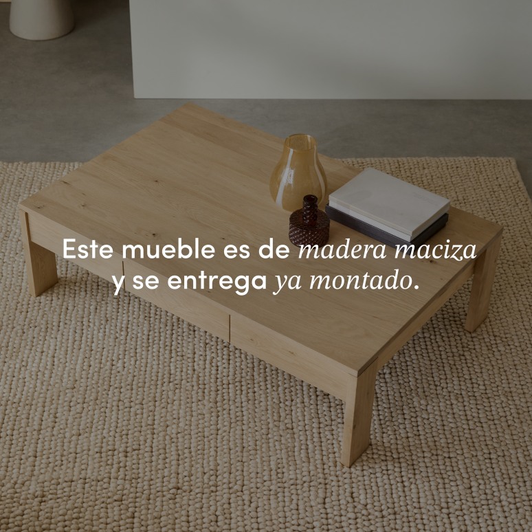 Eden - Mesa de centro de roble macizo