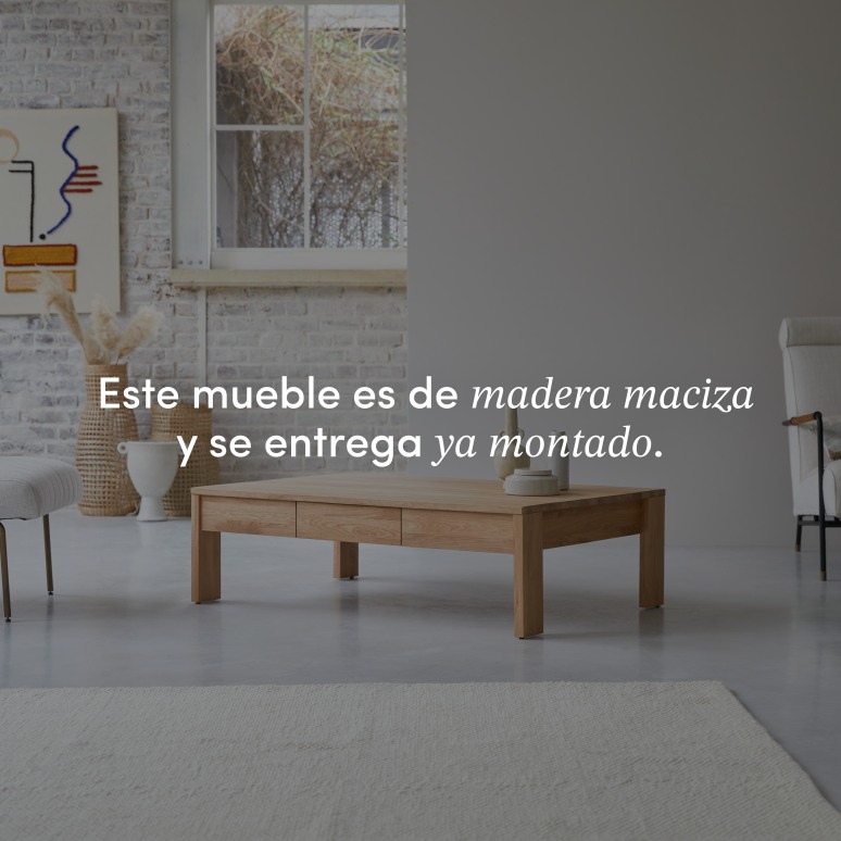 Eden - Mesa de centro de roble macizo