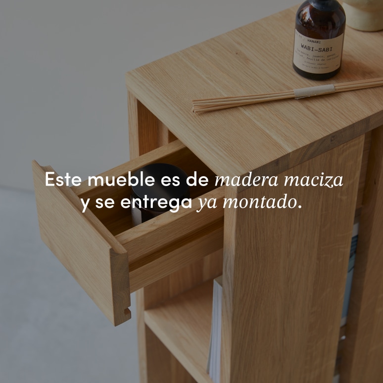 Eden - Mesa auxiliar de roble macizo