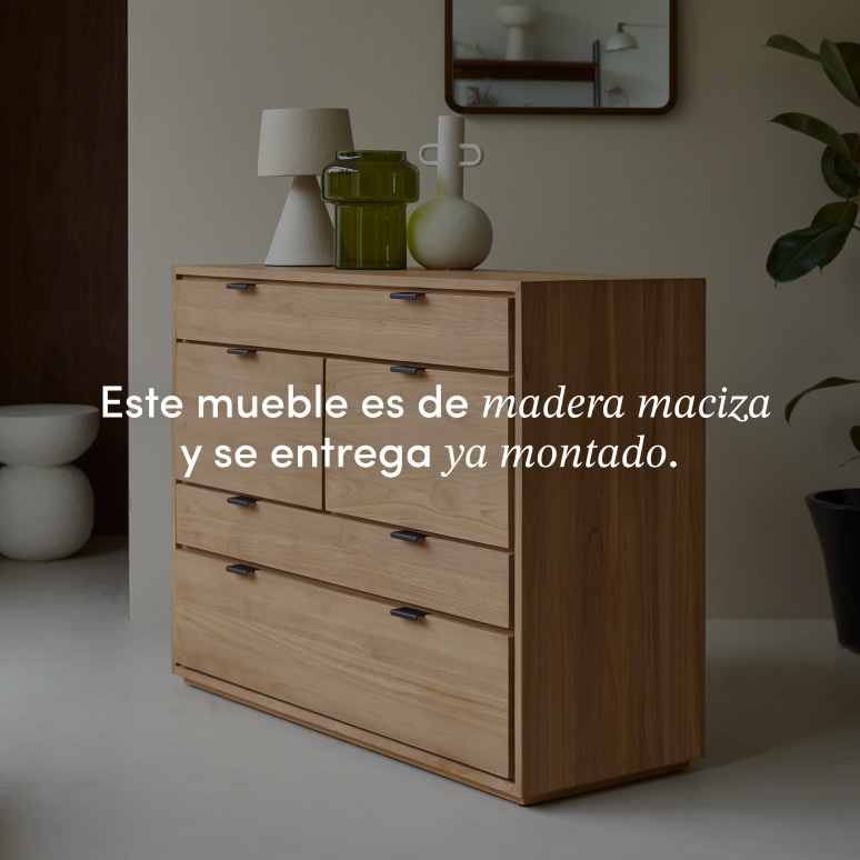 Senson - Cómoda de teca maciza