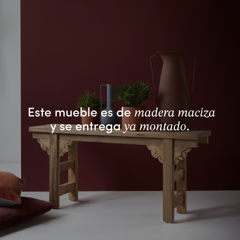 Adonis - Consola baja de teca maciza reciclada