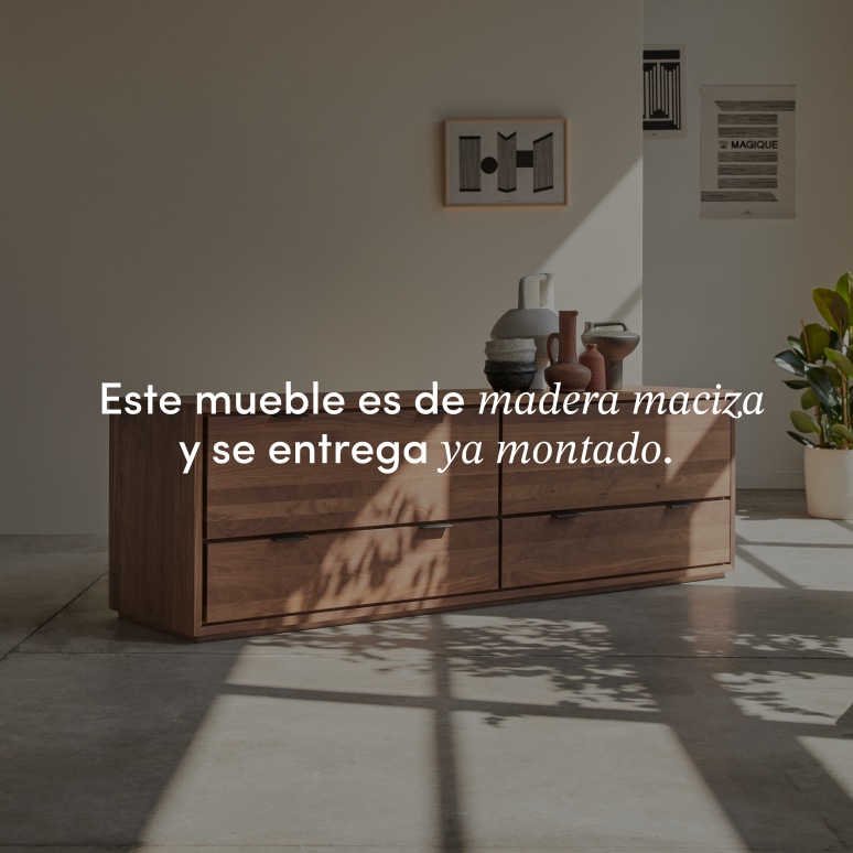Senson - Mueble para TV de nogal macizo de 180 cm
