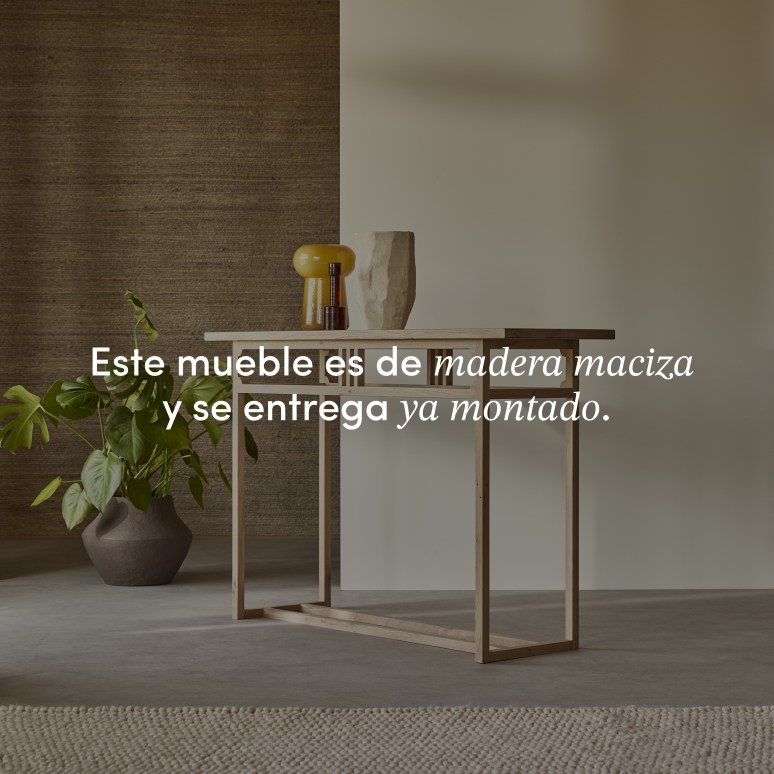 Clovis - Consola de roble macizo