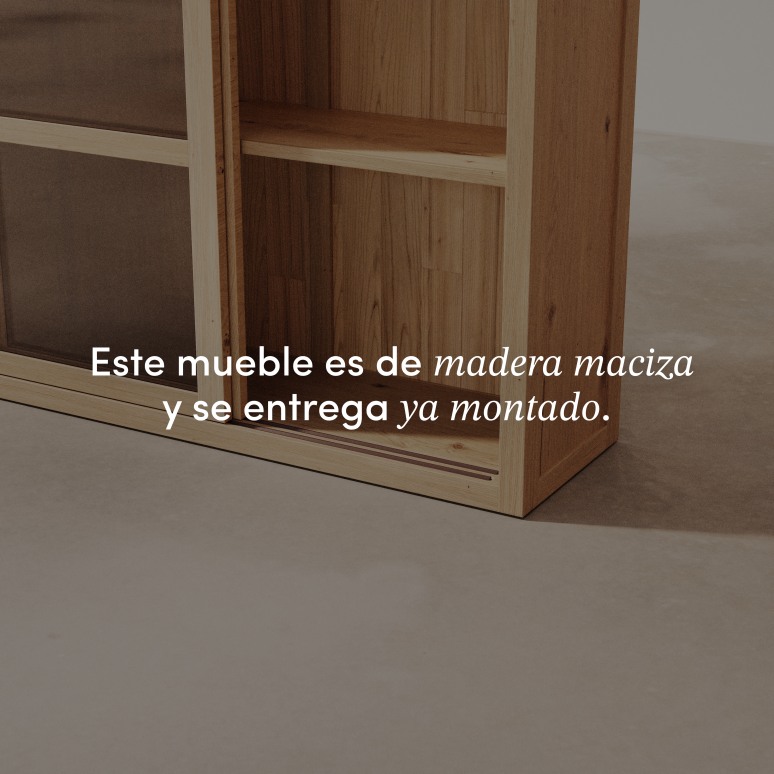Heidi - Alacena de roble macizo 110 cm