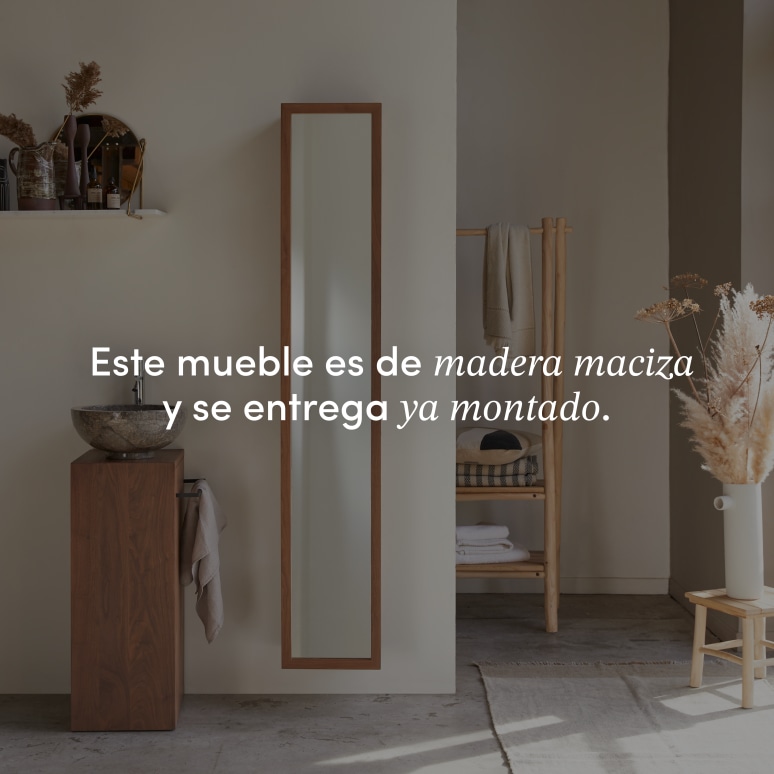 Twig - Columna recta de nogal macizo