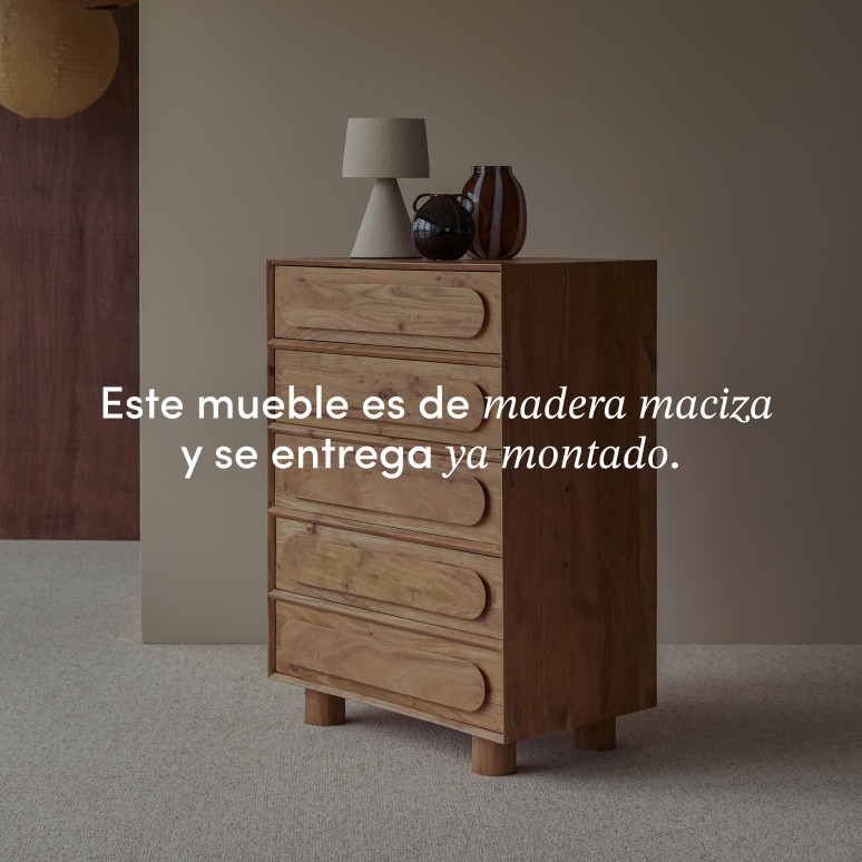 Olga - Cómoda de acacia maciza