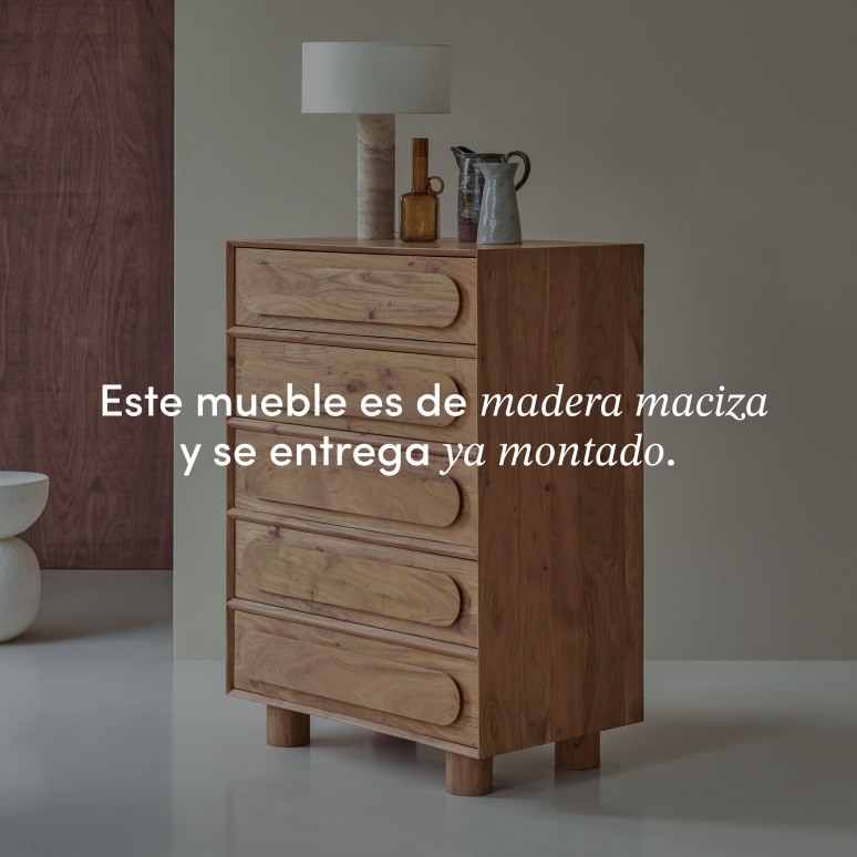 Olga - Cómoda de acacia maciza