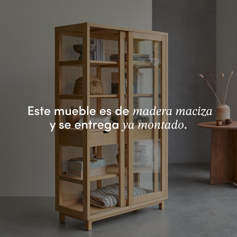 Adel - Biblioteca de roble macizo