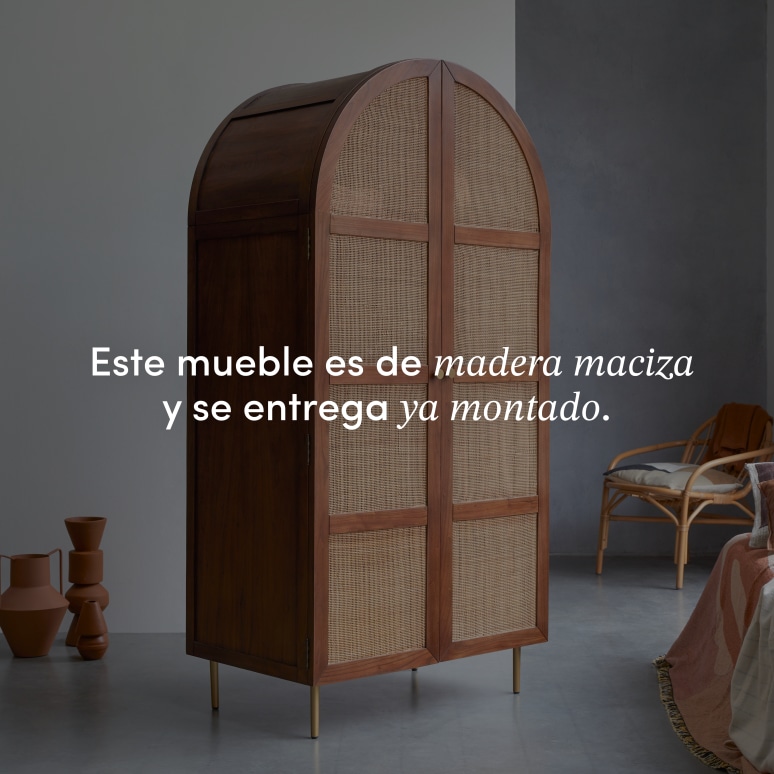 Lisbeth - Armario de olmo y caña