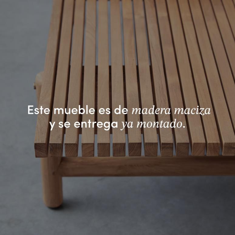 Fado - Mesa baja de jardín de teca maciza