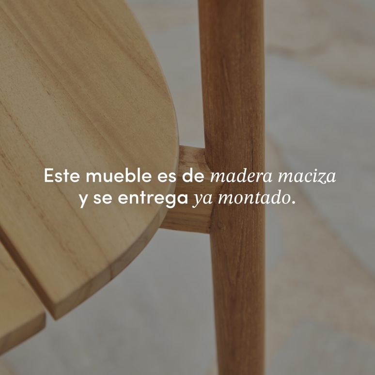 Francia - Silla de jardín de teca maciza