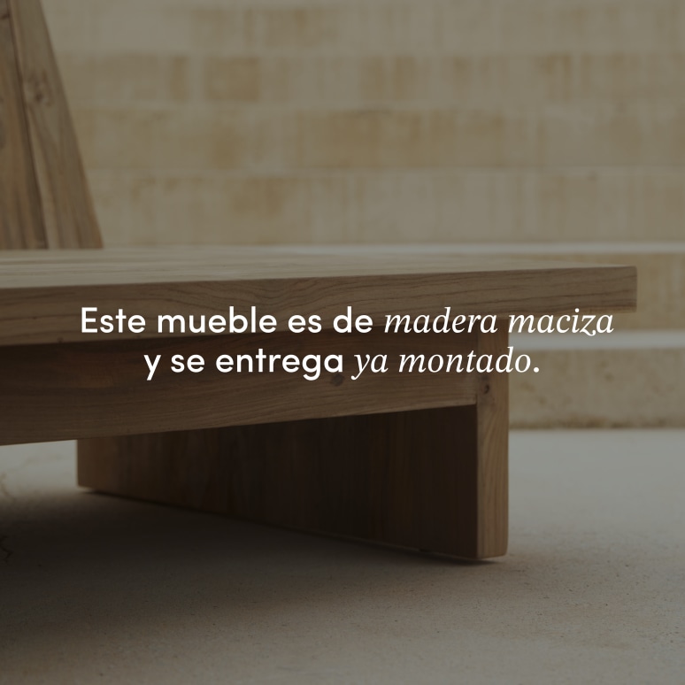 Joaquin - Banco de jardín de teca maciza reciclada