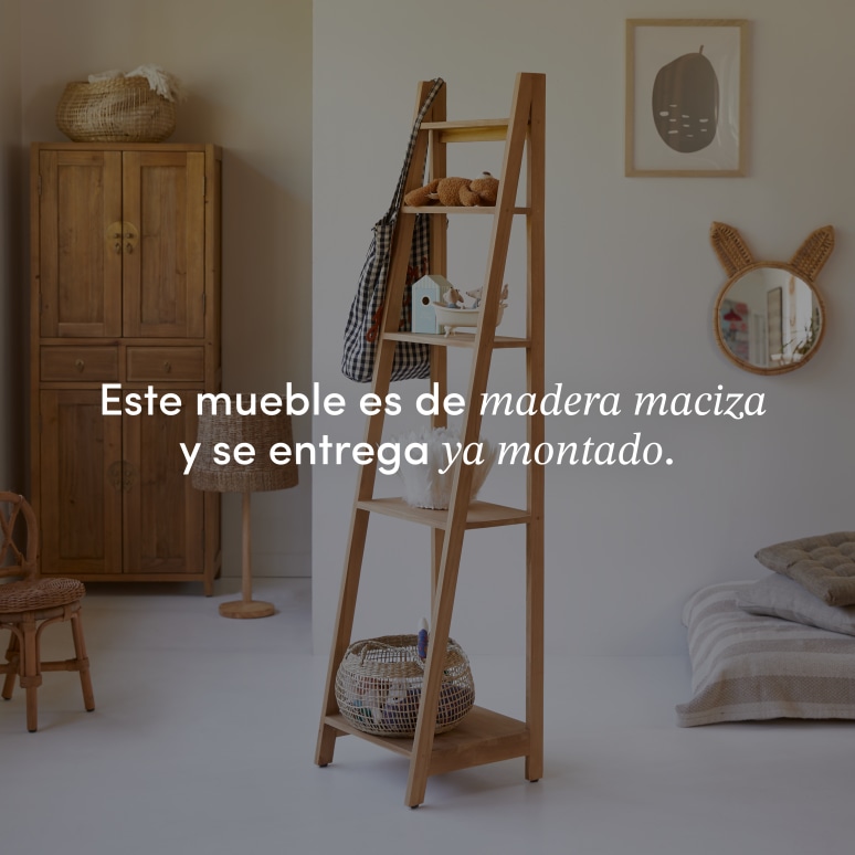 Bahya - Biblioteca infantil de teca maciza