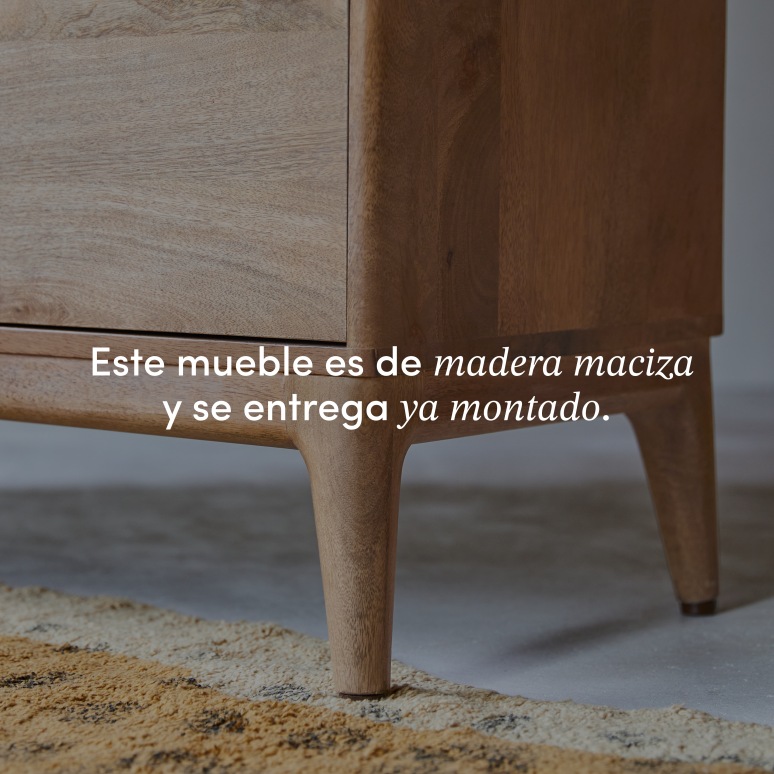 Gabrielle - Cómoda infantil de mango macizo