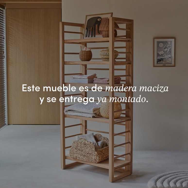 Sera - Librería alta infantil de teca maciza