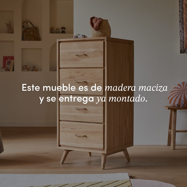 Kort - Chifonier infantil de teca maciza