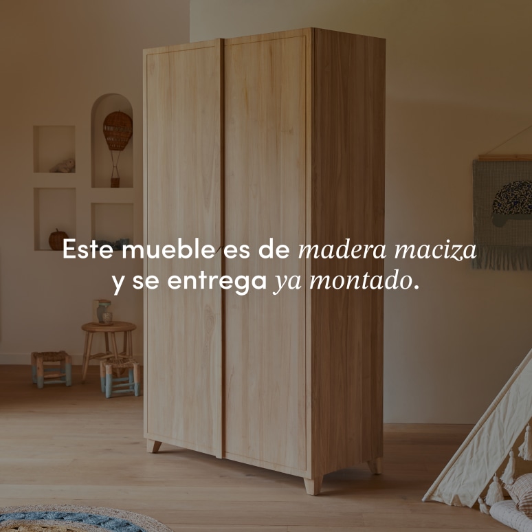Greta - Armario infantil de teca maciza