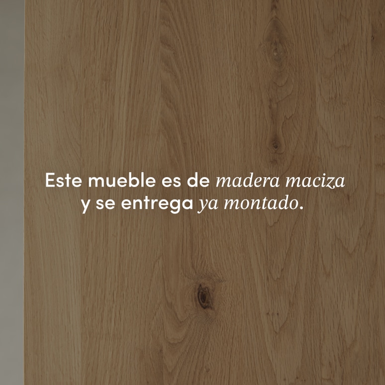 Eden - Mesa de bar de roble macizo para 4-6 personas