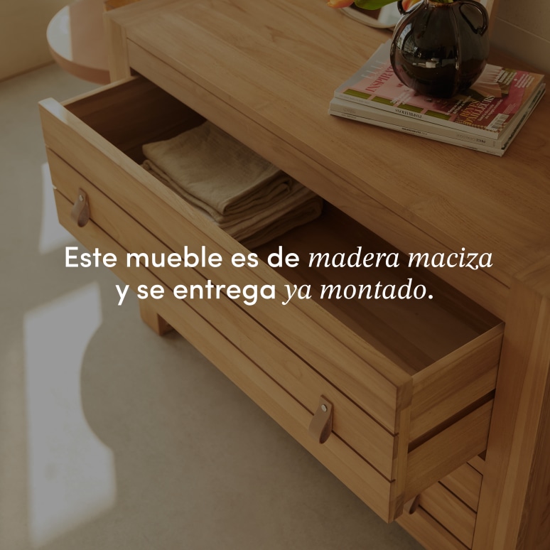 Minimalys - Cómoda de teca maciza