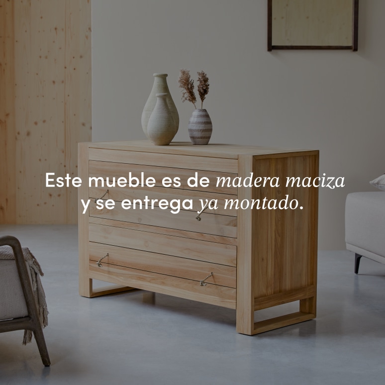 Minimalys - Cómoda de teca maciza
