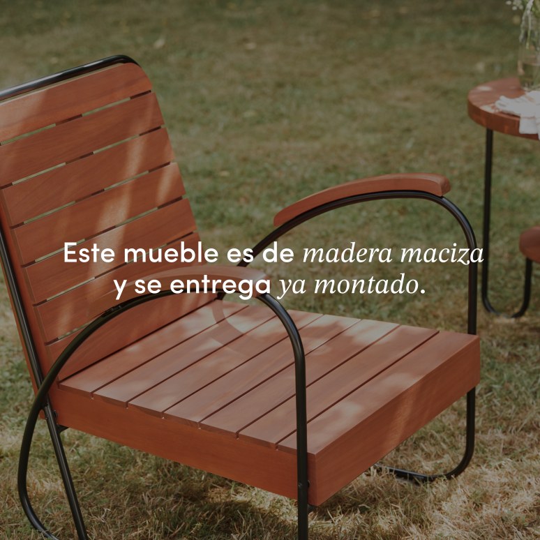 Key Wood - Sillón de jardín de acacia maciza