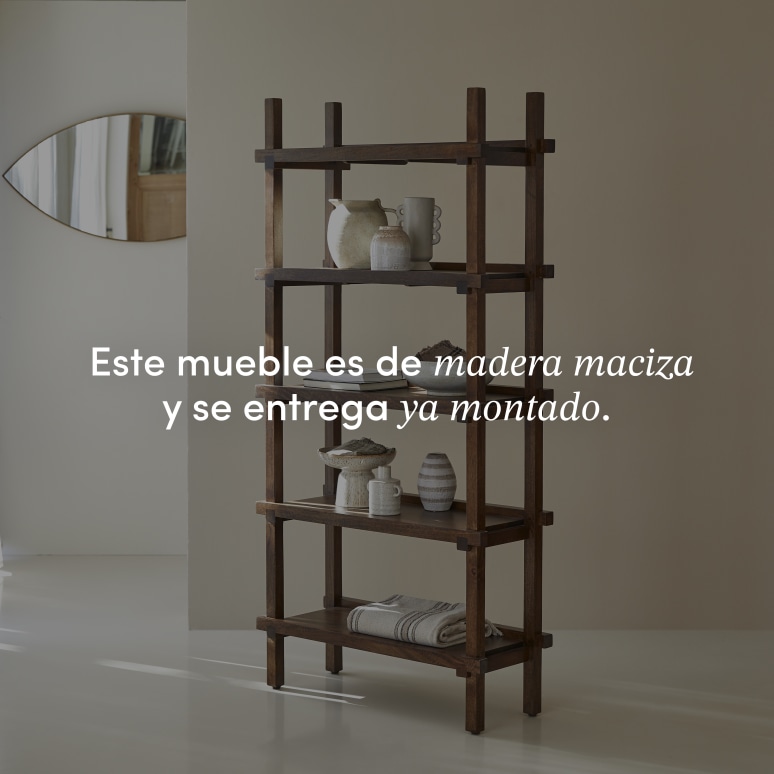 Arko - Biblioteca alta de mango macizo