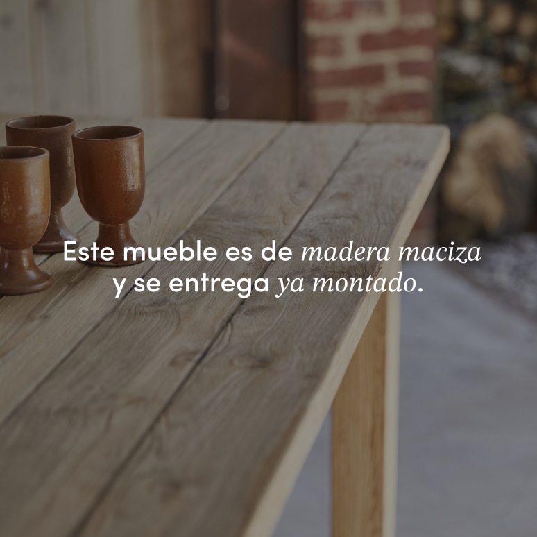 Teresa - Mesa de jardín de teca maciza reciclada para 6-8 personas