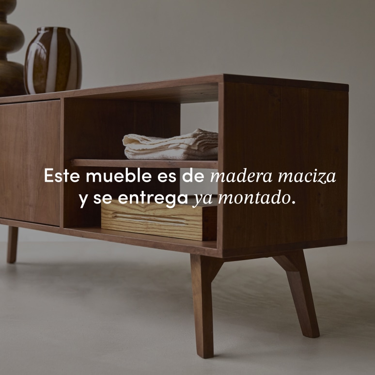 Niels - Mueble para TV de acacia de 150 cm