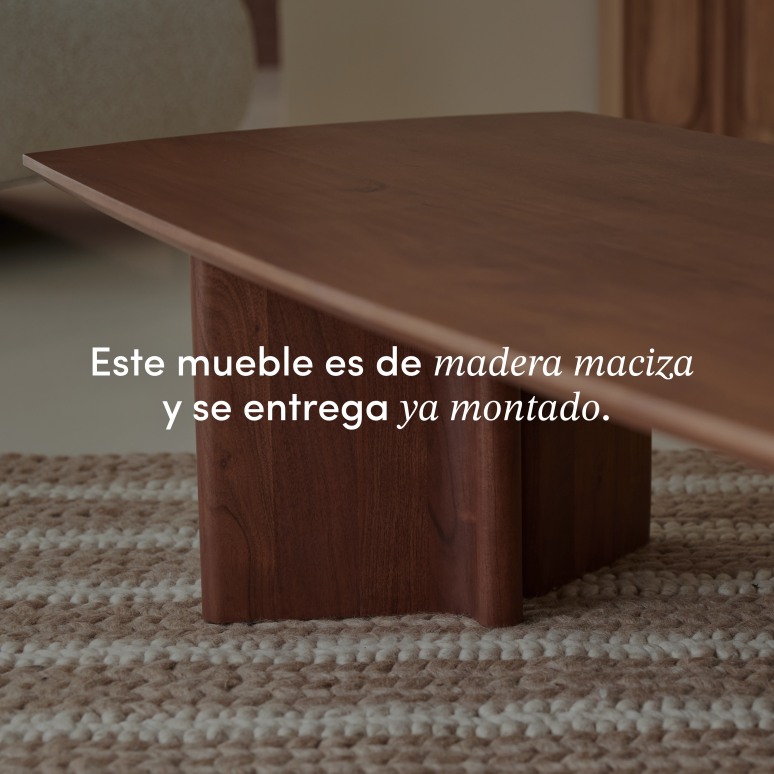 Suzanne - Mesa de centro de acacia maciza