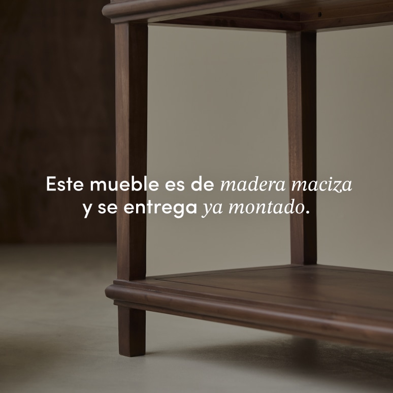 Achille - Consola de acacia maciza de 120 cm