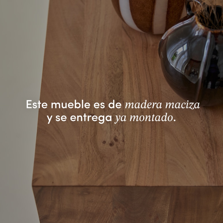 Olga - Aparador de acacia maciza de 200 cm