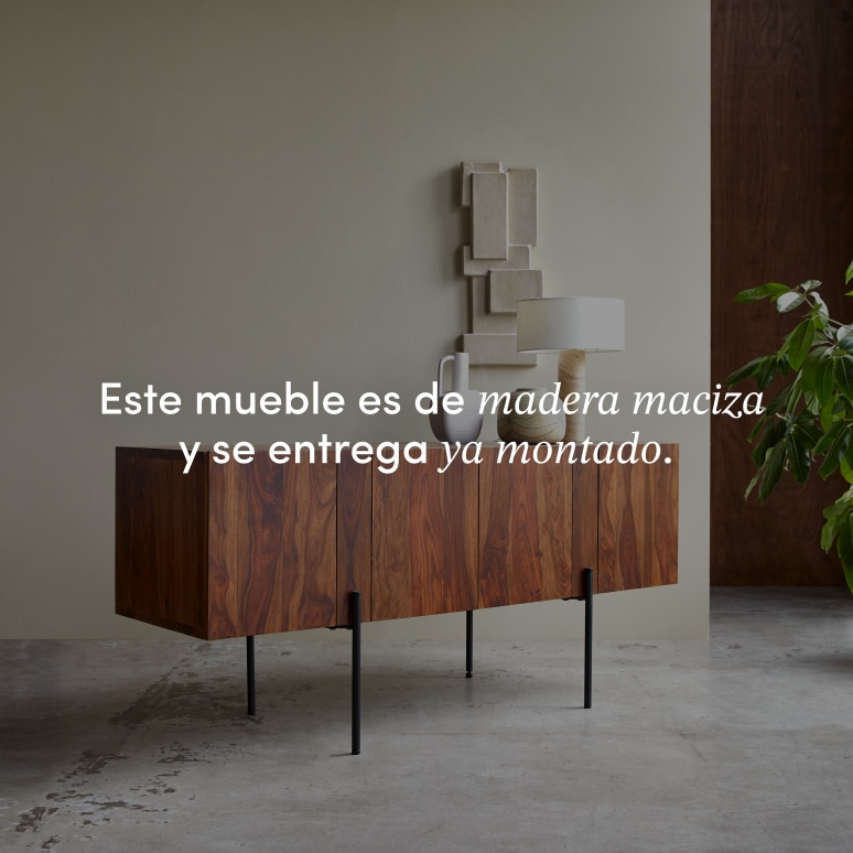 Honorine - Bufé alto de palisandro macizo de 165 cm