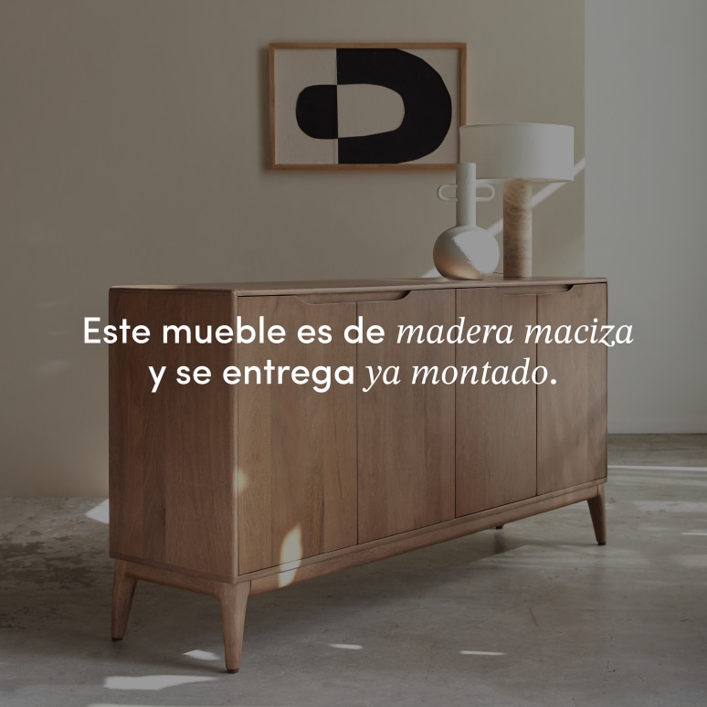 Gabrielle - Aparador de mango macizo de 160 cm