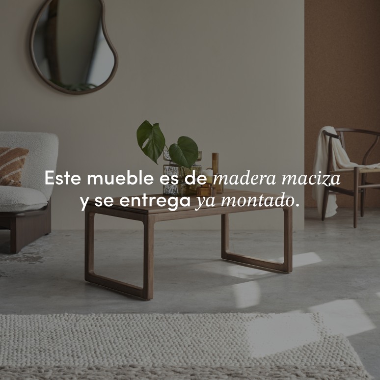 Arto - Mesa baja de nogal macizo