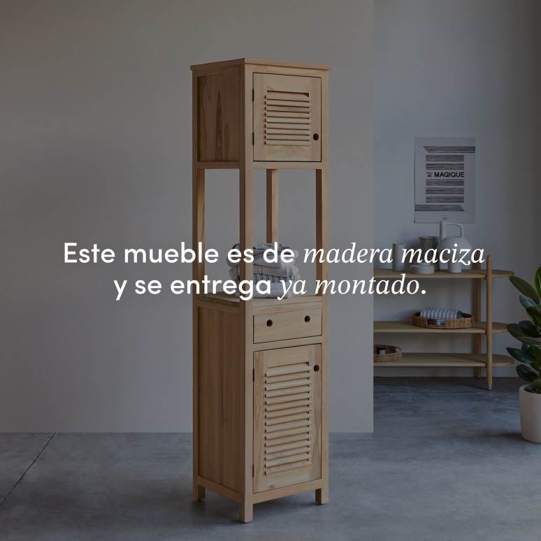 Coline - Columna de teca maciza