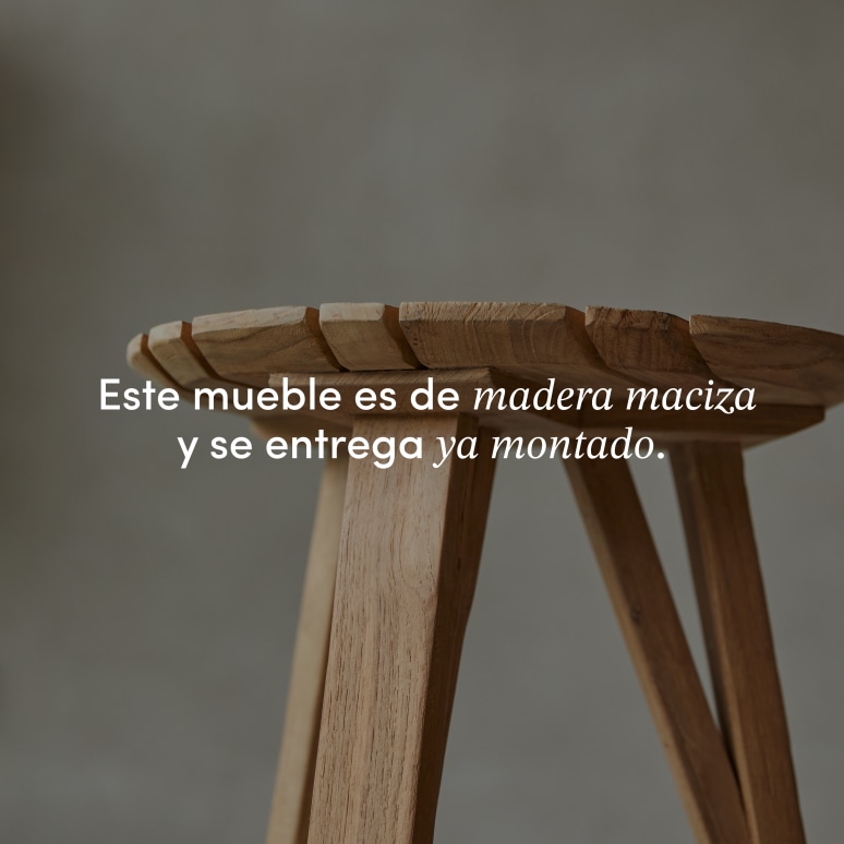 Katrine - Mesilla de noche de teca maciza reciclada