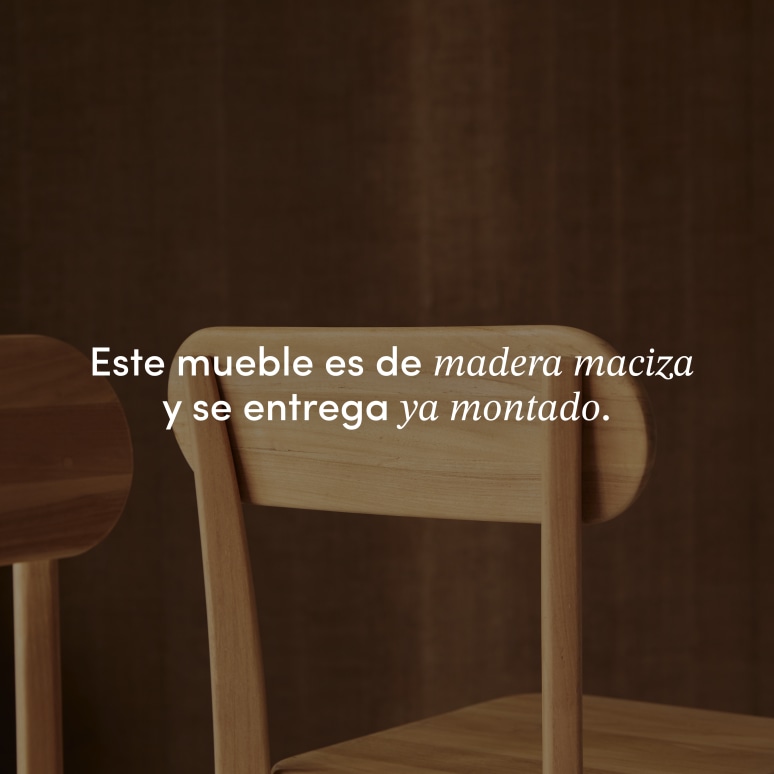 Abel - Silla de teca maciza