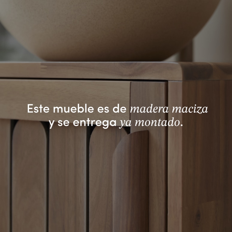 Lila - Mueble de baño de acacia maciza de 50 cm