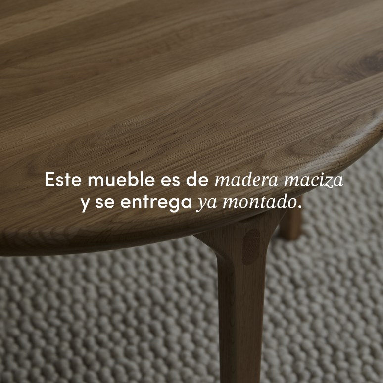 Clara - Mesa de centro de roble macizo