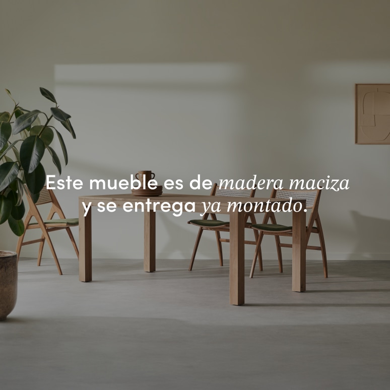 Eden - Mesa de roble macizo para 6-8 personas