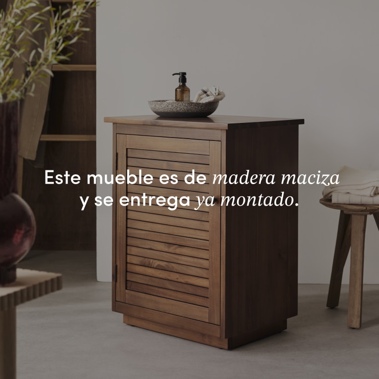 Loggia - Mueble de almacenaje de acacia maciza 60 cm