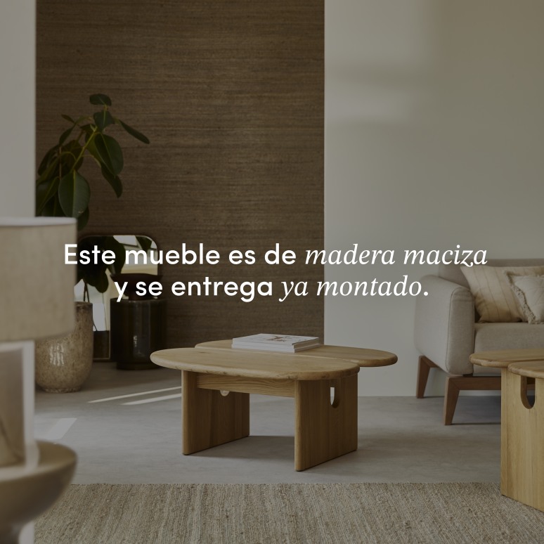 Sophia - Mesa de centro de roble macizo