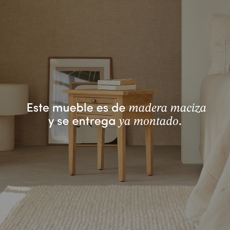 Suzette -  Mesita de noche de teca maciza