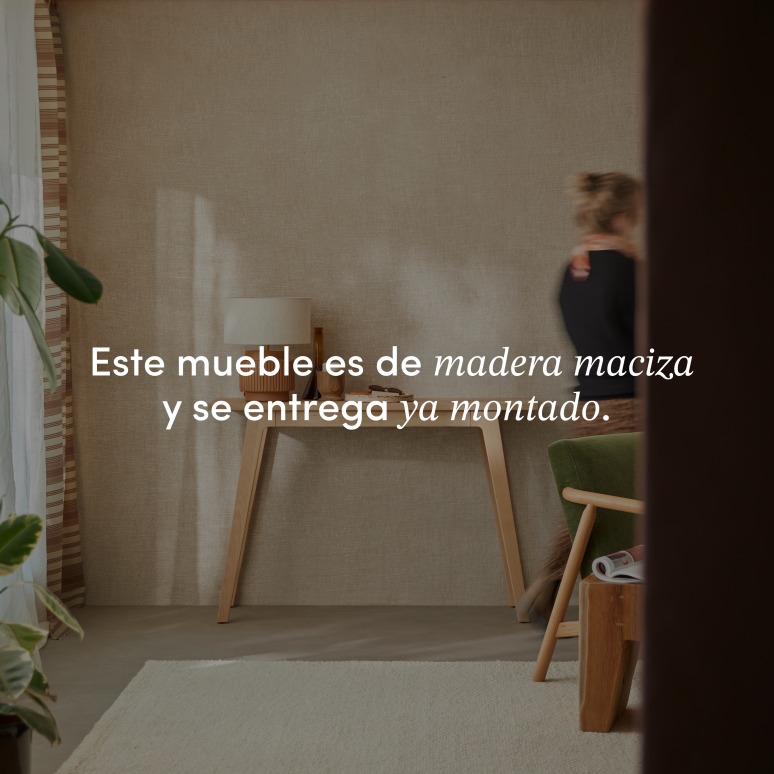 Esmée - Consola de entrada de roble macizo