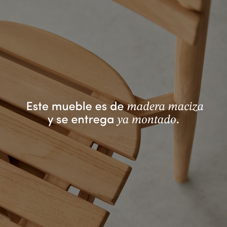 Vadim - Silla de teca maciza