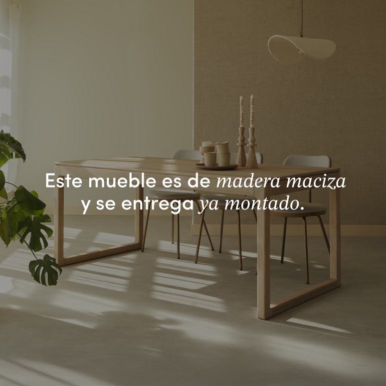 Arto - Mesa extensible de roble macizo 6-12 personas.