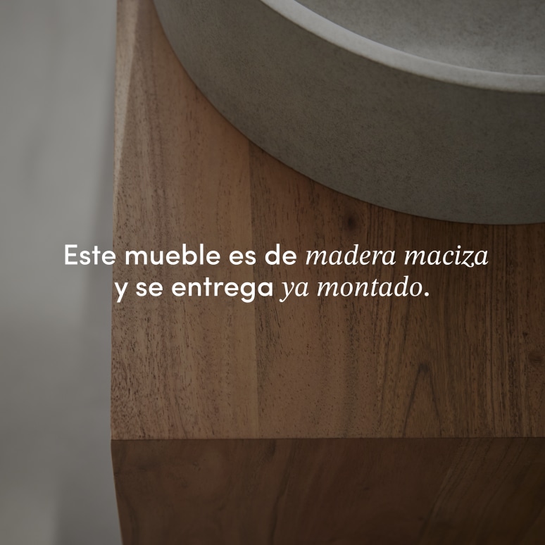 Olga - Mueble de baño de acacia maciza 145 cm